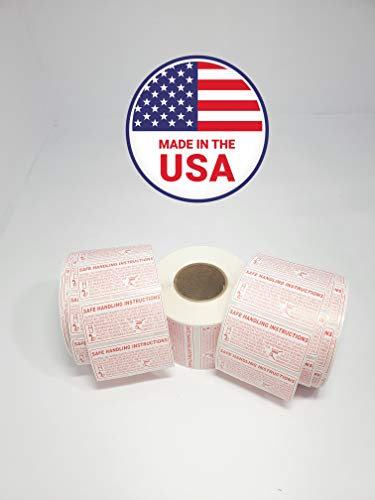 Food Safe Handling Instructions Labels, Meat, Chicken Packaging Instructions,1000 Labels. 2.25 X 1.125 Inches Made In Usa (1 Roll) #TOP6