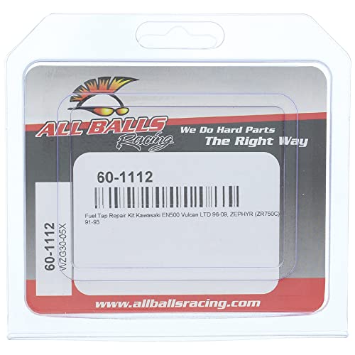 Image of All Balls Racing 60-1112 Fuel Tap Repair Kit Compatible With /Replacement For Kawasaki EN 500 C Vulcan LTD 1996-2009, ZR 750 C Zephyr 1991-1993
