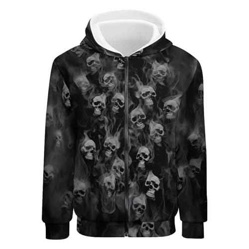 YPTBST Men's Full Zip Up Thick Sherpa Lined Sweatshirt Casual Heavyweight Warm Winter Hooded Jacket S-3XL4