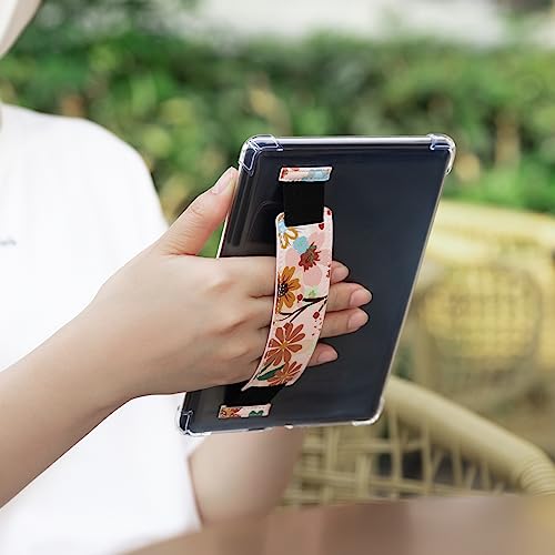 Image of CoBak Clear Case for 6 inch E-Reader 2024 and 2022 (11th Generation) with Elastic Hand Strap - Ultra-Slim Soft TPU Transparent Cover, Lightweight & Durable Protection.Jasmine