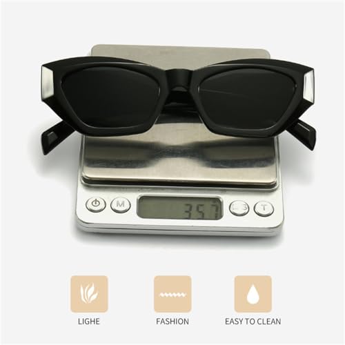 Polygon Cat Eye Sunglasses Women Retro Colorful Leopard Shades UV400 Men Gradient Sun Glasses3