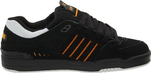Image of Globe Mens Fusion Skate Shoes, Black /Grey /Tequila, 9.5 D(M) US