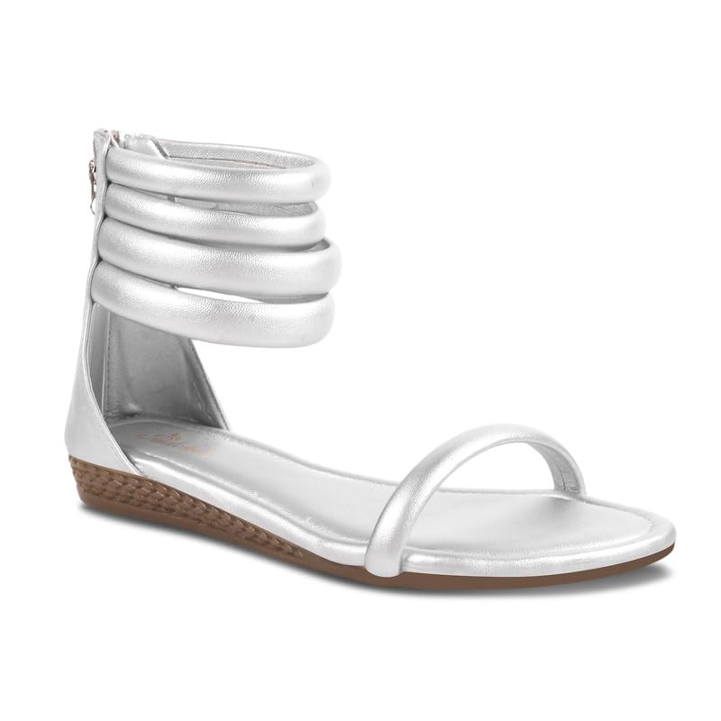 Image of Padchin Women Flat Sandals Comfortable Gladiator flatform Stappy Heel ladies footwear