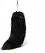 Therian Fox Tail Keychain Set, 3Pcs Faux Fur Tassels Pendant, Cosplay Accessories and Keyrings (Black White Golden)
