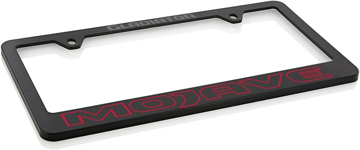 Jeep Gladiator Mojave UV Printed Black Plastic License Plate Frame