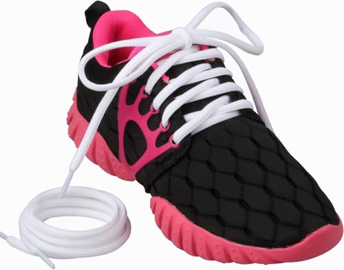 Image of 2 Pairs Oval Athletic Shoelaces 33 Colors 1 /4 inch Half Round Shoe Laces for Sneakers