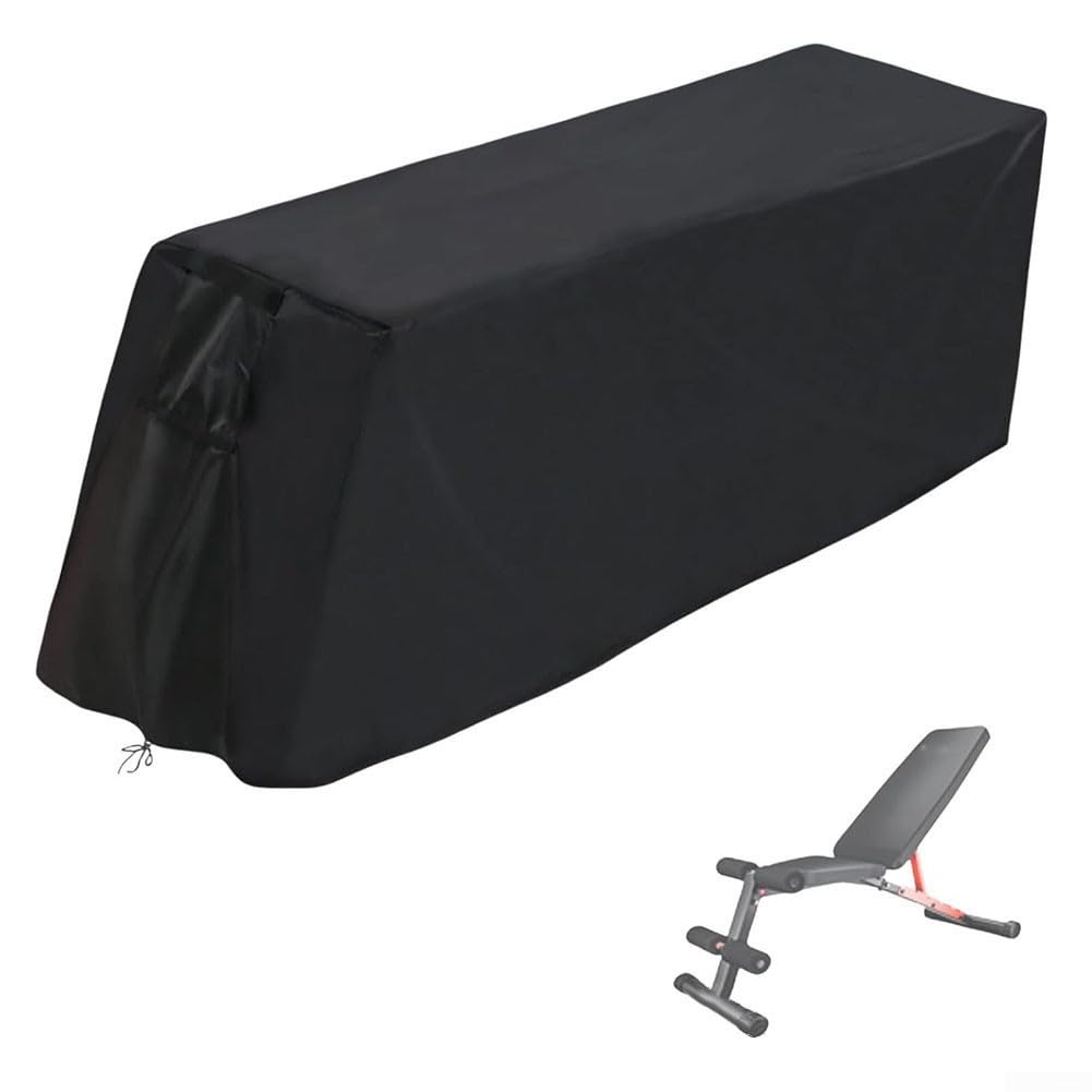 Funda de banco impermeable para equipo de gimnasio en casa, compatible con bancos de peso estándar y estaciones de entrenamiento ajustables para interiores y exteriores