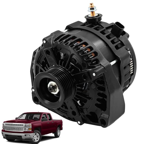 Tanqcheny 15093928 Alternator 350A High Output Fits for Chevy Silverado Avalanche Suburban Tahoe for Cadillac Escalade ESV EXT for GMC Yukon XL for HUMMER H2 4.3L 4.8L 5.3L 5.7L 6.0L 6.2L 2007-2014