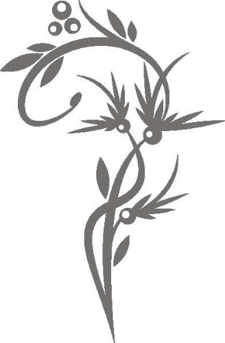 INDIGOS UG - Decalcomanie da muro - adesivi da parete - Murale - D211 Tolles Floreale pianta di Vite Fiore Tribale, Rosa, 160 x 89 cm - Decorazione per soggiorno, camera dei