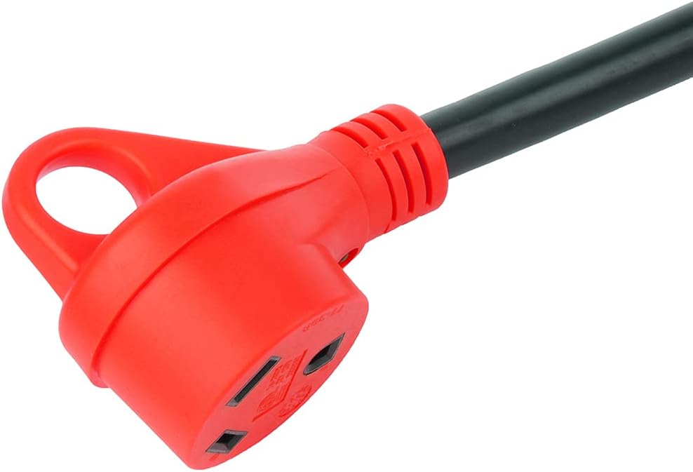 SCITOO RV Cord 10 Feet 30 Amp RV Power Extension Cord, Heavy Duty STW 10AWG 3 Wire with LED Power Indicator, Free 30A Female to 15A Male Adaptor, for Trailer Motorhome Camper, ETL/CETL Listed : Automotive