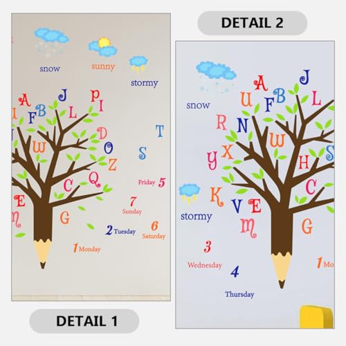 Vinilos Decorativos Educativos de Letras y Árbol 30x90cm miniatura 7