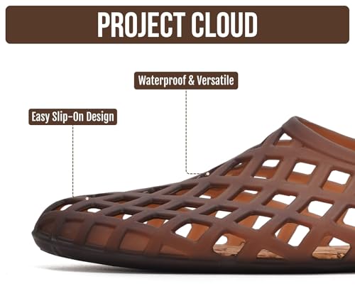 Image of Project Cloud Jelly Shoes Women - Lightweight & Water-Resistant Women's Flats Sandals - Non Slip Womens Shoes - Perfect Summer Jelly Flats for Women 2026 (Jellz)