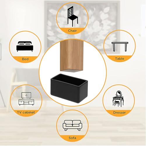 Protectores para patas de silla con diseño resistente que reduce la fricción 8