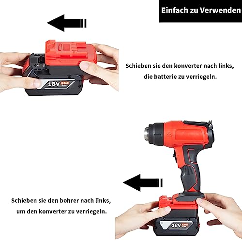 Adattatore Convertitore per batteria agli ioni di