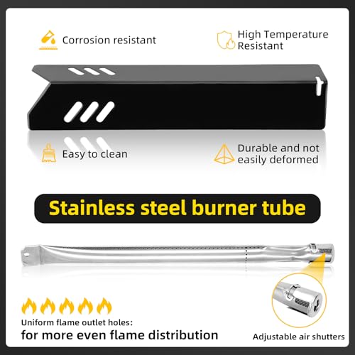 Anrain GR2205723-OG-00 Outdoor Gourmet, GR2323101-OG-00 Heat Plate Burner Tubes for Outdoor Gourmet Grill Parts 6 Burner, Replacement GR2205720-OG-00, GR2215120-OG-00, 162193