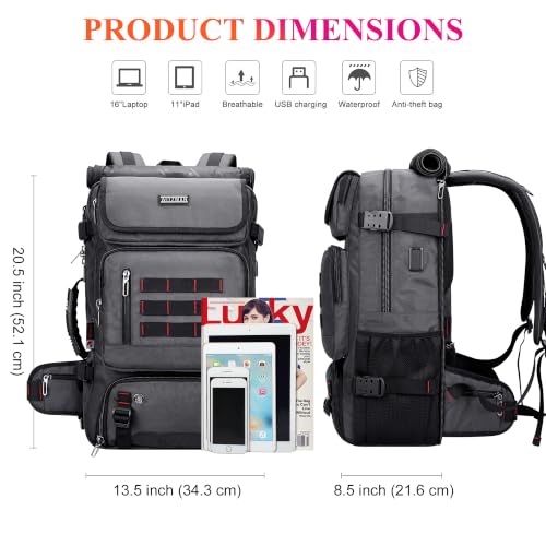 Image of WITZMAN Carry on Travel Backpack for Men Airline Approved Fits 16 inch Laptop