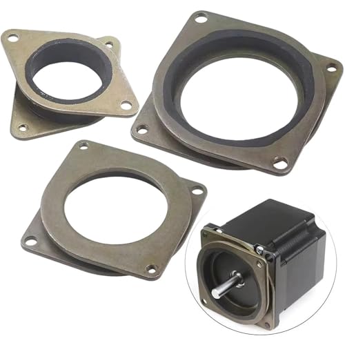 2Pcs Bronze Rubber Metal Vibration Damper Compatible with Nema 17 23 Stepper Motor 42 57 Shock Absorber Noise Reduction CNC 3D Printer(57 Damper)