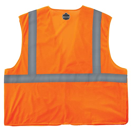 Image of Ergodyne GloWear ANSI High Visibility Orange Breakaway Reflective Safety Vest