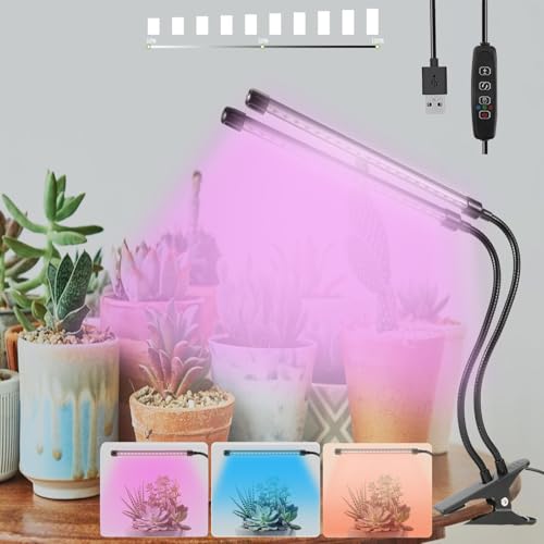 Image of Sunny Power Clip On Grow Lights for Indoor Plants Full Spectrum for Seeding