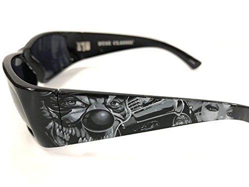 Authentic Dyse One Shades Scary Clown Car Payaso Black Sunglasses California Lowrider Style3