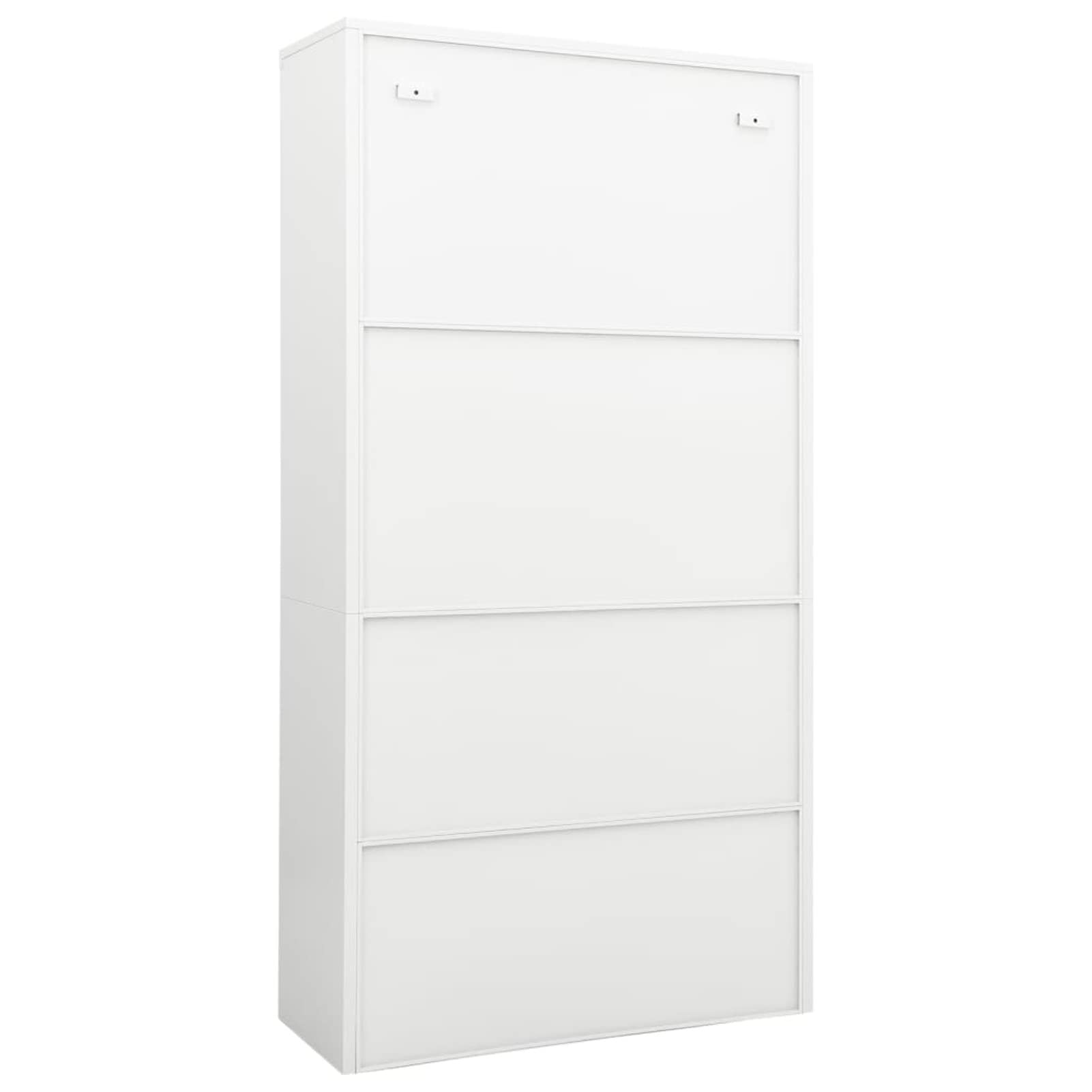 Homgoday Armadietto da ufficio bianco, 90 x 40 x 180 cm, in acciaio, armadietto per ufficio, archivio, organizer per documenti, mobili da ufficio