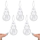 Nadeleinfädler, Alluring Nadeleinfädler für Nähmaschinen Einfädelhilfe, Nähmaschinen Zubehör Grüner Kunststoff Fisch für Handnähen und Nähmaschinen (9 - Silber)