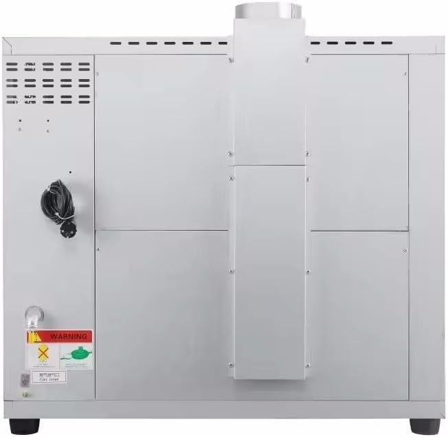 Commercial Gas Pizza Oven, Double Deck, 8 × 12" Pizza Capacity, 320–932°F, Stainless Steel, Adjustable Thermostat, for Restaurant, Bakery, Pizzeria – Model BSR-202Q