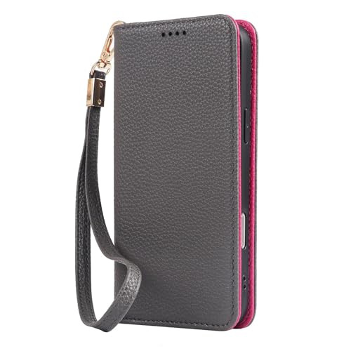 TRIPLE RIVER�EFor POCO X8 Pro Max �P�[�X �蒠�^ PU���U�[ �J�[�h���[ �X�^���h�@�\ �X�g���b�v�t�� For ���� �V���I�~ �v��/�v���}�b�N�X �������(�O���[)