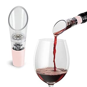 TenTen Labs Weinbelüfter und Dekanter Roségold 2er-Pack
