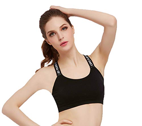 Image of Women's Nylon & Cotton Lightly Padded Non-Wired Sports Bra