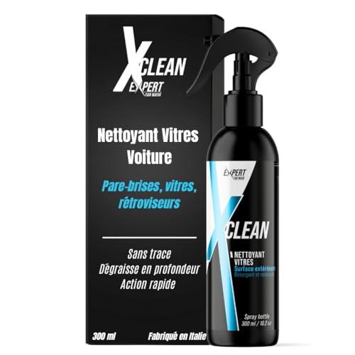 X Clean — Nettoyant Vitre Voiture Professionnel 300ml — Pare-Brise, Vitres, Rétroviseurs — Action Rapide sans Traces — Dégraisse en Profondeur —...
