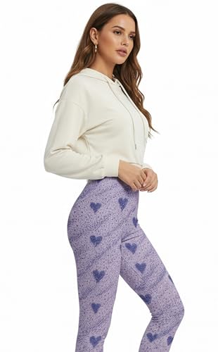 Image of sissycos Women's 80s Leggings Neon Artistic Splash Printed Buttery Soft Stretchy Pants
