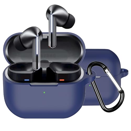 BUITFOU Samsung Galaxy Buds3/Buds3 Pro �P�[�X Buds3/Buds3 Pro �ی�J�o�[ �_�炩�� �V���R���� �����h�~ �L�Y�h�~ �ϏՌ� �h�o �y�� �����[�d�\ �J���r�i�t�� �����h�~(�u���[)