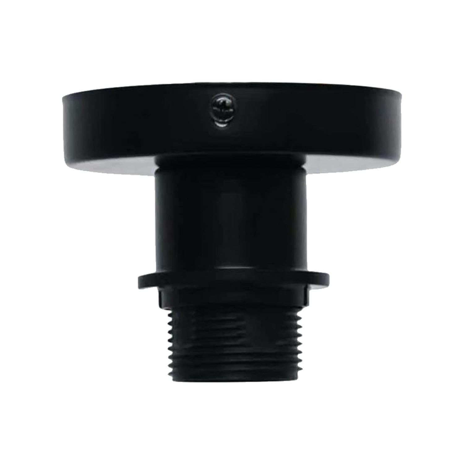 Firstchoicelighting Black Matt Ceiling Light Flush Mount For Easy Fit Shades, Led Compatible, Height 8.5 Cm Diameter 10 Cm