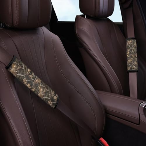Image of AFPANQZ Seat Belt Cover for Women Adults 2 Packs Comfortable Driving Shoulder Protectors Branch Pattern Car Safety Seatbelt Pads Soft Comfort Cushion Car Seats Accessories Decor
