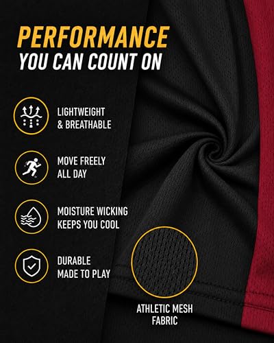 Image of Pro Athlete Boys Active Shorts Set - 3 Piece Athletic Dry Fit Graphic Tees Tank Tops and Basketball Shorts for Boys