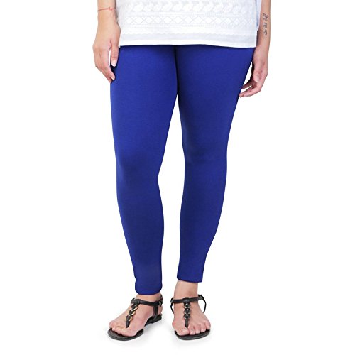 Buy Silk Villa Women's Cotton Leggins(New_4Freesize_Blue_Free Size
