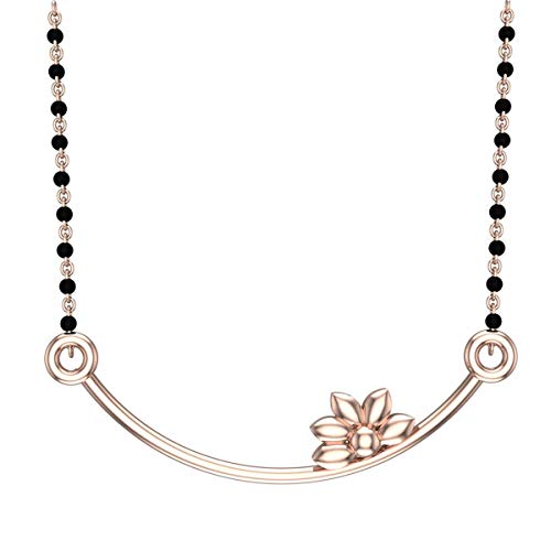 Image of DISHIS 14k (585) 14K (585) White Gold Designer Mangalsutra for Women
