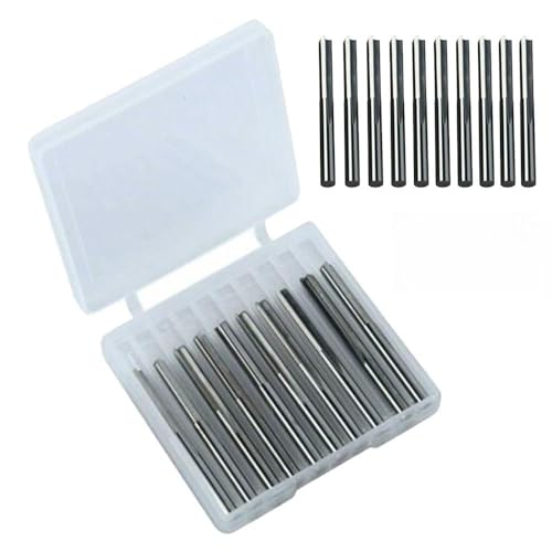 NiuLumea 10 pezzi 1/8 di pollice gambo 2-scanalatura scanalatura diritta per fresa CNC fresa set lavorazione del legno e fresatrici