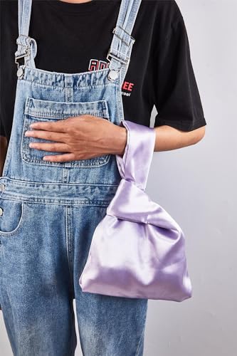 Bolso de mano mujer satinado pequeño tipo clutch miniatura 2