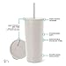 Simple Modern Insulated Tumbler with Lid and Straw | Iced Coffee Cup Reusable Stainless Steel Water Bottle Travel Mug | Gifts for Women Men Her Him | Classic Collection | 20oz | Almond Birch