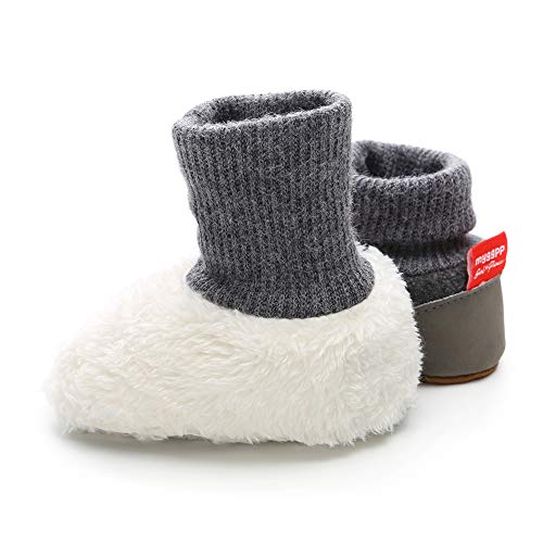 Baby Boys Girls Booties Non Skid Soft Sock Cotton Boots Infant Slippers Newborn First Walker Warm Crib Shoes3