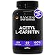 Bandini® ACETYL L-CARNITINE, Premium Carnitin: Acetyl-L-Carnitin Hydrochlorid, stoffwechselanregend, Energie und erhöhte Ausdauer, vegan, 60 Kapseln, 1 Kapsel pro Tag für 2 Monate Versorgung