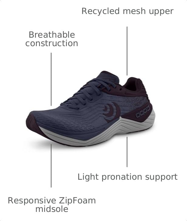 Image of Topo Athletic Women's Ultrafly 5 Comfortable Lightweight Cushioned Durable 5MM Drop Road Running Shoes, Athletic Shoes for Road Running