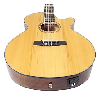 Cort CEC-5 Guitare Folk électro cordes Nylon Naturel brillant - Les Beatles, Paul McCartney, John Lennon, RIngo Starr, George Harrison Cort CEC-5 Guitare Folk électro cordes Nylon Naturel brillant – Image 4