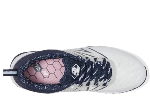 New Balance Women's Fresh Foam Contend v2 Golf Shoe, White/Navy, 7