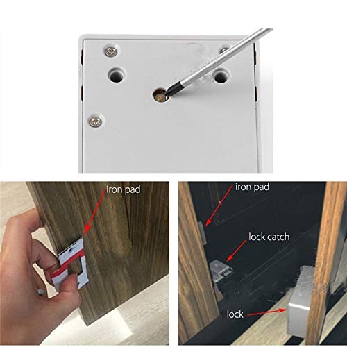 Blusea – Fechadura para armário oculto, bloqueio eletrônico de RFID (DIY) com sensor inteligente par