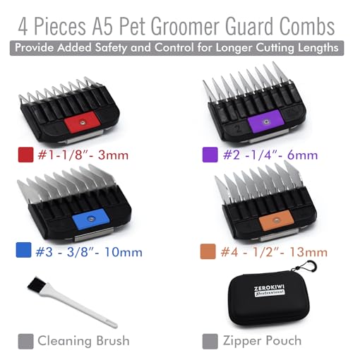 Contre-peignes en acier A5 colores pour une coupe precise et reguliere sans effort - 10
