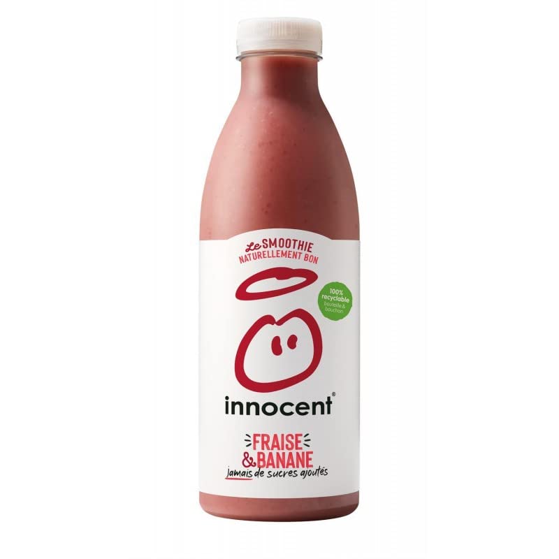 Dégustez le Meilleur de l'Été - Smoothie Fraise & Banane INNOCENT 750ml | 100% Fraîchement Pressé | Catégorie: Jus Fruits & - Le Lot De 3