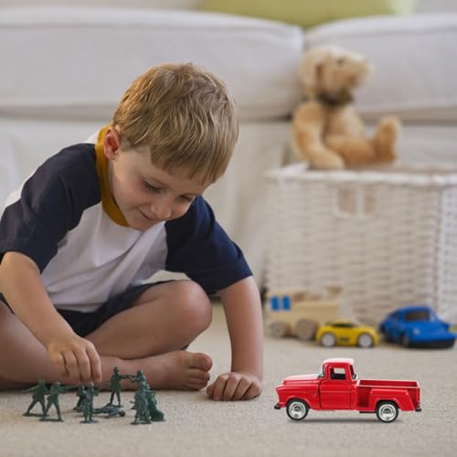 Modelo Miniatura Camioneta Roja Toddmomy 4.72 Pulgadas miniatura 6